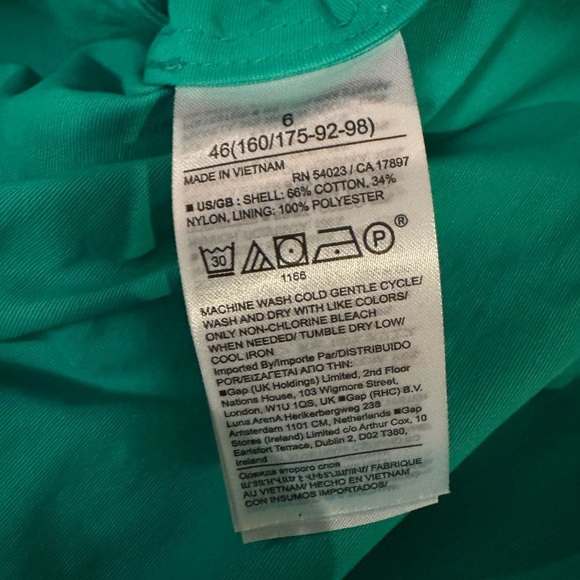 Banana Republic Flutter Flare Mini Dress Green Sz 6 Feminine Modern Cut Out - Picture 6 of 11